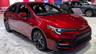 New TOYOTA COROLLA Hybrid SE 2023  FIRST LOOK amp visual REVIEW US spec AWD [upl. by Sacci]