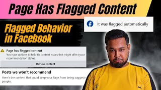 Facebook Page Has Flagged Content  Flagged Behavior in Facebook  By Diptanu Shil [upl. by Hillard]