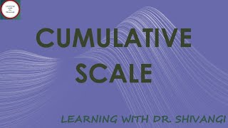 Cumulative Scale [upl. by Bortman729]