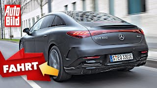 Mercedes EQE 500 4matic 2022  Erste Fahrt in der elektrischen EKlasse  mit Dennis Petermann [upl. by Moersch]