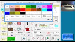Stampa scontrini e marcature con il software WinLav Gestione Lavanderia [upl. by Dorolice259]