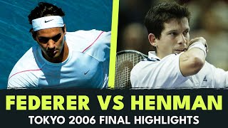 Roger Federer vs Tim Henman Final Highlights  Tokyo 2006 [upl. by Adali]