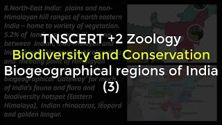 10Zoology  Biodiversity and Conservation  Biogeographical regions of india 3 [upl. by Elletnuahc]