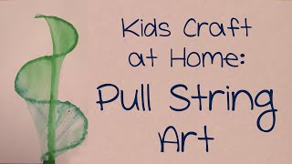 Pull String Art  Kids Craft at Home [upl. by Morrell]