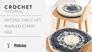 Patons Crochet Marled Chair Pad [upl. by Airdni]