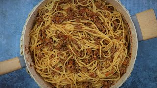 Spaghetti Meat Sauce  AampA Homemade [upl. by Lerud537]