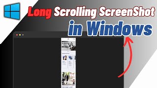 How To Take Long Scrolling Screenshot In LaptopPC Windows 1011 [upl. by Dleifyar]