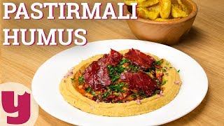 Pastırmalı Humus Tarifi  Meze Tarifleri  Yemekcom [upl. by Kruse363]