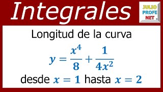 Longitud de una curva  Ej 1 [upl. by Oiromed]