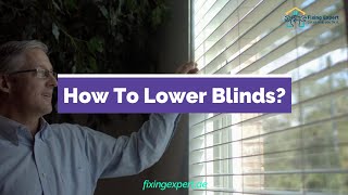 How To Lower Blinds  Worthy Guide To Know In 2022 [upl. by Niltac765]