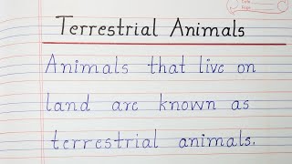 Terrestrial Animals  20 Terrestrial Animals  20 Terrestrial Animals names [upl. by Dodi706]