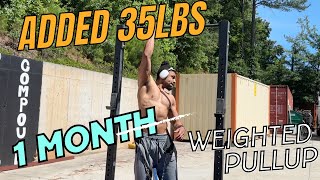 Added 35lbs to my Weighted Pull Up in 1 Month with Smolov Jr [upl. by Raphael]