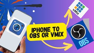 Connect iPhone to vMix amp OBS as a camera source [upl. by Isolt904]