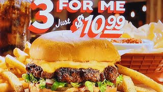 CHILIS  CHILIS GRILL amp BAR COMMERCIAL 2024  CHILIS BIG SMASHER BURGER  CHILIS 3 FOR ME 1099 [upl. by Netsrek398]