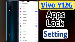 How to lock apps in vivo y12gvivo y12g me app lock kaise kareapp lock setting [upl. by Laeynad]