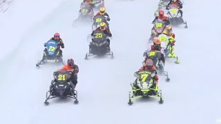 HIGHLIGHTS  2022 International 500 Snowmobile Race [upl. by Orferd]