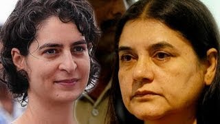 Maneka Gandhi Hits Back At Priyanka Gandhi [upl. by Dulciana]