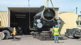 Moving Loco 463 day 2 Loading 463 [upl. by Priestley864]