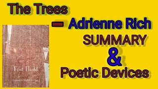 The Trees  Adrienne Rich Summary and Poetic DevicesJM Classes [upl. by Nnoj]