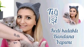 kızlar bu bandanaya bayılacak 💯👍tığ işi saç bandı amp bandana yapılışı [upl. by Eilsehc483]