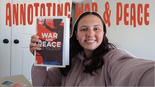 I Annotated War amp Peace  Reading Vlog [upl. by Nonnah]