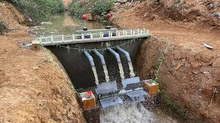 Build hydroelectric power mini from a small stream [upl. by Ayama]