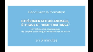 Expérimentation animale éthique et quotbientraitancequot  Formation Continue Sorbonne Université [upl. by Einniw696]