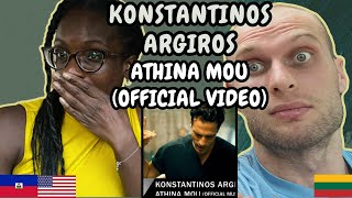 REACTION TO Konstantinos Argiros  Athina Mou Music Video  FIRST TIME HEARING ATHINA MOU [upl. by Senilec]