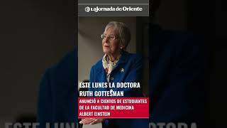 La doctora Ruth Gottesman donó mil mdd a la Facultad de Medicina Albert Einstein en el Bronx NY [upl. by Agostino]