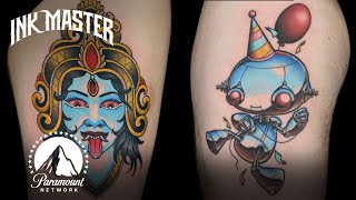 Best Tattoos Designed By Other Artists 🎨 Ink Master [upl. by Aivun]