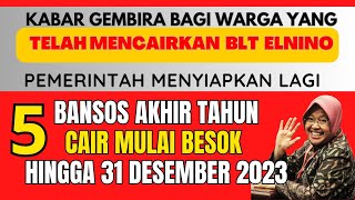 KABAR GEMBIRA BAGI KPM BLT ELNINO ADA 5 BANSOS MENUNGGU PENCAIRAN HINGGA 31 DESEMBER 2023 [upl. by Nnahoj]