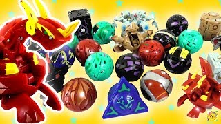 BRINQUEDOS DE BAKUGAN Minha Coleção de Bakugans Guerreiros da Batalha Drago e mais 爆丸 バトルブローラーズ [upl. by Lenra]