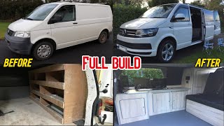 Volkswagen Camper Complete Van Build Start to finish [upl. by Aicina]