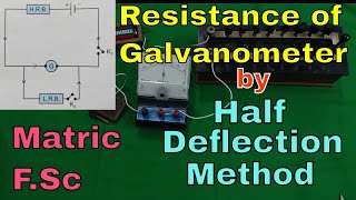 F Sc Physics 12 Practical 2 Finding the resistance of a Galvanometer by Half Deflection Method [upl. by Cath132]