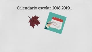 calendario escolar 2018 2019 [upl. by Sineray]