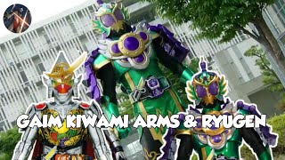 kamen rider gaim kiwami arms and kamen rider ryugen henshin in the final episode episode 47 [upl. by Ahsit]