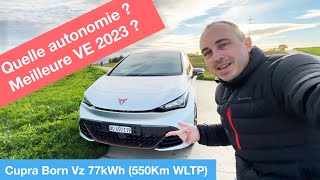 Essai Cupra Born VZ 77kWh 550Km dautonomie meilleure que la Tesla Model 3 [upl. by Hoxie526]