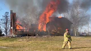 Lake Road Cramahe Township House Fire December 15 2023 [upl. by Odelet]