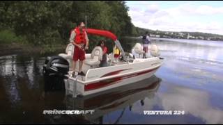 Princecraft  Ventura 224 2014 Bateau ponté  Deck boat [upl. by Nbi]