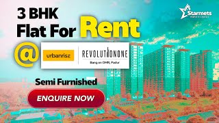 3 BHK Flat for Rent  OMR  Urbanrise Revolution One  Next Gen Amenitiesamp Rooftop Semi furnished [upl. by Larkins]