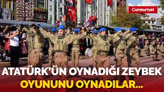 Komandolardan Cumhuriyetin 100 yılına özel zeybek gösterisi [upl. by Sinoda]