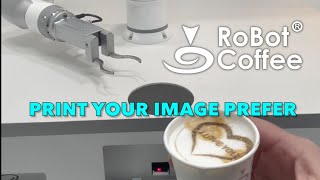 ROBOT COFFEE  the first automatic Kiosk with Robo Arm and Cino Printer [upl. by Nilra]