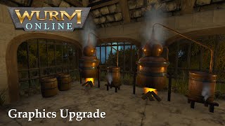 Wurm Online  Graphics Upgrade Comparison [upl. by Bjorn]