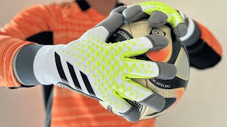 Adidas PREDATOR ACCURACY GL PRO HYBRID CRAZYRUSH Goalkeeper Gloves [upl. by Melisenda]