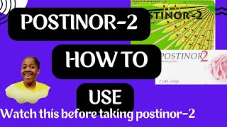 How do I use postinor2 [upl. by Nwahsud]