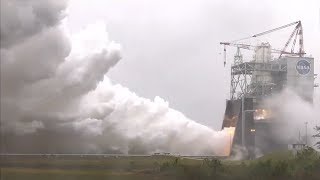 SLS RS25 Engine Test 4 April 2019 [upl. by Siroval617]