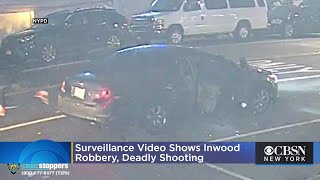 Surveillance Video Shows Inwood Robbery Shooting That Left Milton Grant 34 Dead [upl. by Thessa]