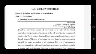 MSc Semi II Paper 6 Structure and Function of Invertebrates [upl. by Altheta125]