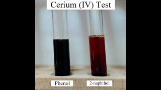 Cerium IV Test for Phenols [upl. by Vaughn]