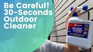 Be Careful Using 30 Seconds Outdoor Cleaner on Mildewed Fence [upl. by Einnor]